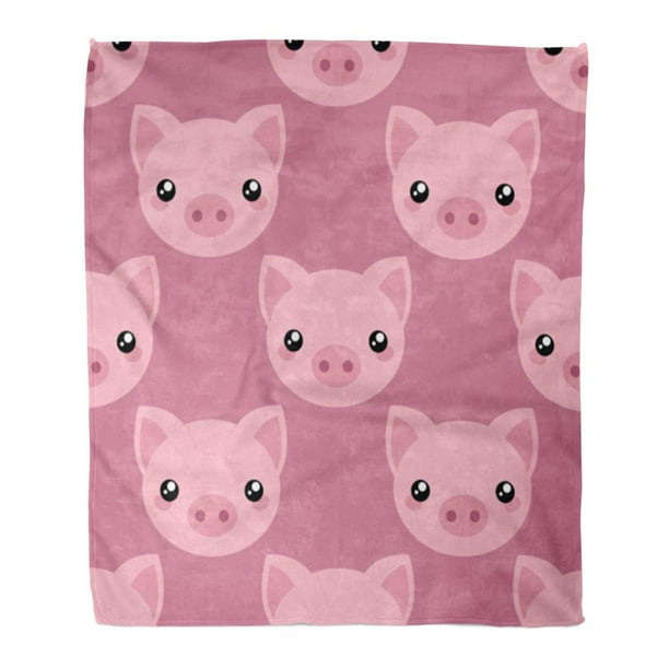 Extra Soft Reversible Flannels Throw Blanket Cute Little Pig Lightweight Cozy Warm Sofa Blanket for Couch Sofa Bed Living Room Extra Soft Reversible Flannels Throw Blanket Cute Little Pig Lightweight Cozy Warm Sofa Blanket for Couch Sofa Bed Living Room